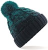 Beechfield CB459 Ombré Beanie - Teal/French Navy - One Size afbeelding