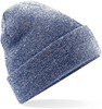 Beechfield CB45 Original Cuffed Beanie - Heather Navy - One Size afbeelding