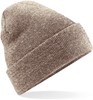 Beechfield CB45 Original Cuffed Beanie - Heather Oatmeal - One Size afbeelding