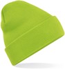 Beechfield CB45 Original Cuffed Beanie - Lime Green - One Size afbeelding