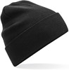 Beechfield CB45N Organic Cotton Original Cuffed Beanie - Black - One Size afbeelding