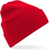 Beechfield CB45N Organic Cotton Original Cuffed Beanie - Classic Red - One Size afbeelding