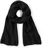 Beechfield CB469 Metro Knitted Scarf - Black - 170 x 20 cm afbeelding