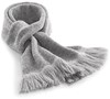 Beechfield CB470 Classic Knitted Scarf - Heather Grey - 152 x 18 cm afbeelding