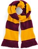 Beechfield CB479 Stadium Scarf - Burgundy/Gold - One Size afbeelding