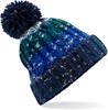 Beechfield CB486 Corkscrew Pom Pom Beanie - Alpine Blues - One Size afbeelding