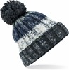 Beechfield CB486 Corkscrew Pom Pom Beanie - Arctic Dawn - One Size afbeelding