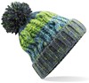 Beechfield CB486 Corkscrew Pom Pom Beanie - Electric Grey - One Size afbeelding