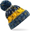 Beechfield CB486 Corkscrew Pom Pom Beanie - Morning Frost - One Size afbeelding