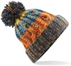 Beechfield CB486 Corkscrew Pom Pom Beanie - Retro Blues - One Size afbeelding