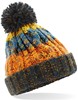 Beechfield CB486b Junior Corkscrew Pom Pom Beanie - Retro Blues - One Size afbeelding