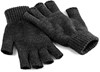 Beechfield CB491 Fingerless Gloves - Charcoal - S/M afbeelding