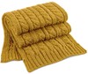 Beechfield CB499 Cable Knit Melange Scarf - Mustard - 168 x 27 cm afbeelding