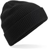 Beechfield CB50 Organic Cotton Beanie - Black - One Size afbeelding