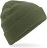 Beechfield CB50 Organic Cotton Beanie - Olive Green - One Size afbeelding