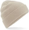 Beechfield CB50 Organic Cotton Beanie - Sand - One Size afbeelding