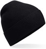 Beechfield CB51N Organic Cotton Fine Knit Beanie - Black - One Size afbeelding