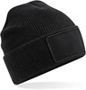 Beechfield CB540 Removable Patch Thinsulate™ Beanie - Black - One Size afbeelding