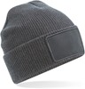 Beechfield CB540 Removable Patch Thinsulate™ Beanie - Graphite Grey - One Size afbeelding