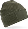 Beechfield CB540 Removable Patch Thinsulate™ Beanie - Military Green - One Size afbeelding