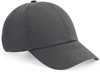 Beechfield CB54 Organic Cotton 6 Panel Cap - Graphite Grey - One Size afbeelding