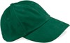 Beechfield CB57 Low Profile Heavy Brushed Cotton Cap - Forest Green - One Size afbeelding