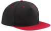 Beechfield CB610c 5 Panel Contrast Snapback - Black/Classic Red - One Size afbeelding