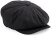 Beechfield CB624 Newsboy Cap - Black - S/M afbeelding