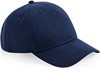 Beechfield CB62N Organic Cotton 5 Panel Cap - Navy - One Size afbeelding