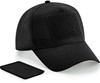 Beechfield CB638 Removable Patch 5 Panel Cap - Black - One Size afbeelding