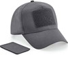 Beechfield CB638 Removable Patch 5 Panel Cap - Graphite Grey - One Size afbeelding