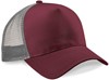 Beechfield CB640 Snapback Trucker - Burgundy/Light Grey - One Size afbeelding