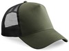 Beechfield CB640 Snapback Trucker - Olive Green/Black - One Size afbeelding