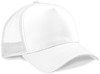 Beechfield CB640 Snapback Trucker - White/White - One Size afbeelding