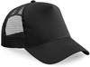 Beechfield CB640B Junior Snapback Trucker - Black/Black - One Size afbeelding