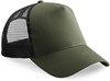 Beechfield CB640B Junior Snapback Trucker - Olive Green/Black - One Size afbeelding