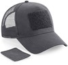 Beechfield CB641 Removable Patch Snapback Trucker - Graphite Grey - One Size afbeelding