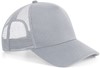 Beechfield CB642 Microknit Snapback Trucker - Light Grey - One Size afbeelding