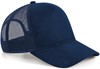 Beechfield CB643 Suede Snapback Trucker - French Navy - One Size afbeelding