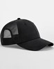 Beechfield CB644R Technical Mesh Trucker - Black/Black - One Size afbeelding