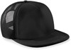 Beechfield CB645 Vintage Snapback Trucker Cap - Black/Black - One Size afbeelding