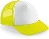 Beechfield CB645 Vintage Snapback Trucker Cap - Fluorescent Yellow/White - One Size afbeelding