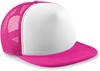 Beechfield CB645 Vintage Snapback Trucker Cap - Fuchsia/White - One Size afbeelding