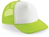 Beechfield CB645 Vintage Snapback Trucker Cap - Lime Green/White - One Size afbeelding
