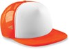 Beechfield CB645 Vintage Snapback Trucker Cap - Orange/White - One Size afbeelding