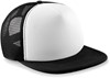 Beechfield CB645b Junior Vintage Snapback Trucker - Black/White - One Size afbeelding 1