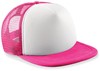 Beechfield CB645b Junior Vintage Snapback Trucker - Fuchsia/White - One Size afbeelding