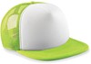 Beechfield CB645b Junior Vintage Snapback Trucker - Lime Green/White - One Size afbeelding