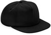 Beechfield CB64N Organic Cotton Unstructured 5 Panel Cap - Black - One Size afbeelding