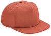 Beechfield CB64N Organic Cotton Unstructured 5 Panel Cap - Terracotta - One Size afbeelding